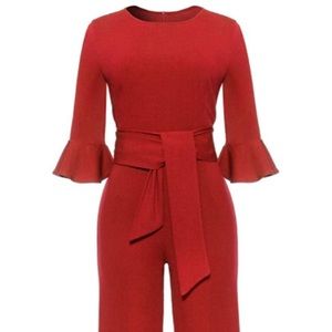 Red women’s jumpsuit size 8-10